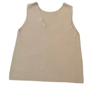 Bar III V-Neck minimalist knit Sleeveless Top Size 1X